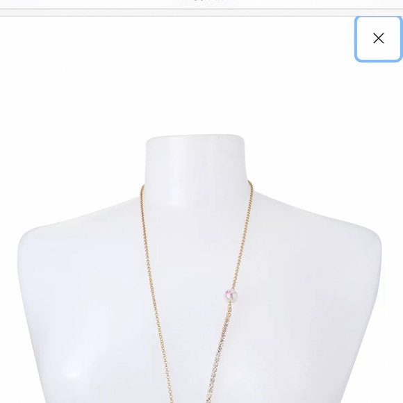 NWT Betsey Johnson Red Heart Pearl Rhinestone Accent Necklace - Picture 7 of 7